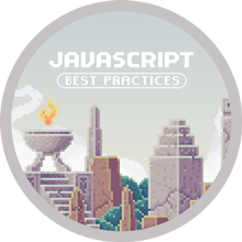 Class badge for JavaScript Best Practices
